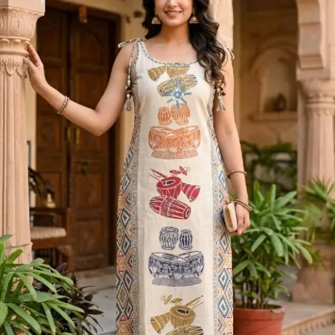 Light Gray Musical Design Co-Ord Set - TT1017761